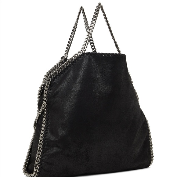 Stella McCartney Black Three Chain Tote - Picture 3 of 9